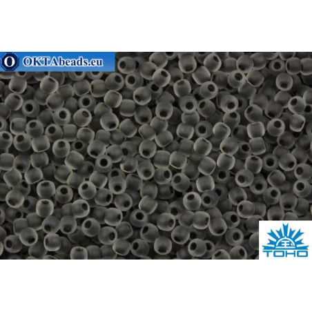 TOHO Beads Round Black Lined Crystal Matte (344F) 11/0