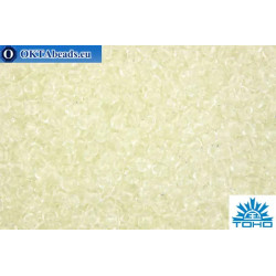 TOHO Beads Round Glow In The Dark - Crystal/Bright Green (2710) 11/0