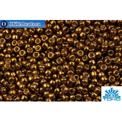 TOHO Beads Round PermaFinish Galvanized Medal Bronze (PF594) 11/0