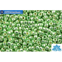 TOHO Beads Round PermaFinish Lime Galvanized (PF560) 15/0