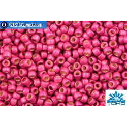 TOHO Beads Round PermaFinish Hot Pink Galvanized Matte (PF563F) 15/0