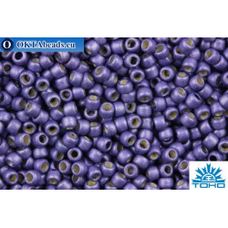 TOHO Beads Round PermaFinish Purple Galvanized Matte (PF567F) 15/0