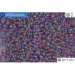 MIYUKI Beads Pink Lined Aqua AB 11/0 (340)