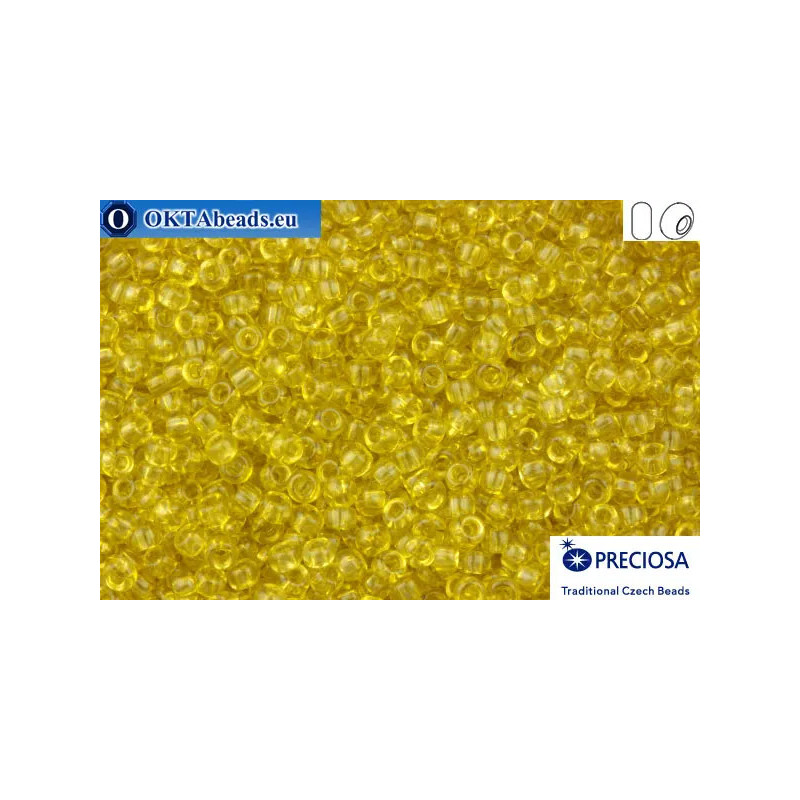 Preciosa czech seed beads 1 quality yellow solgel (01151) 10/0