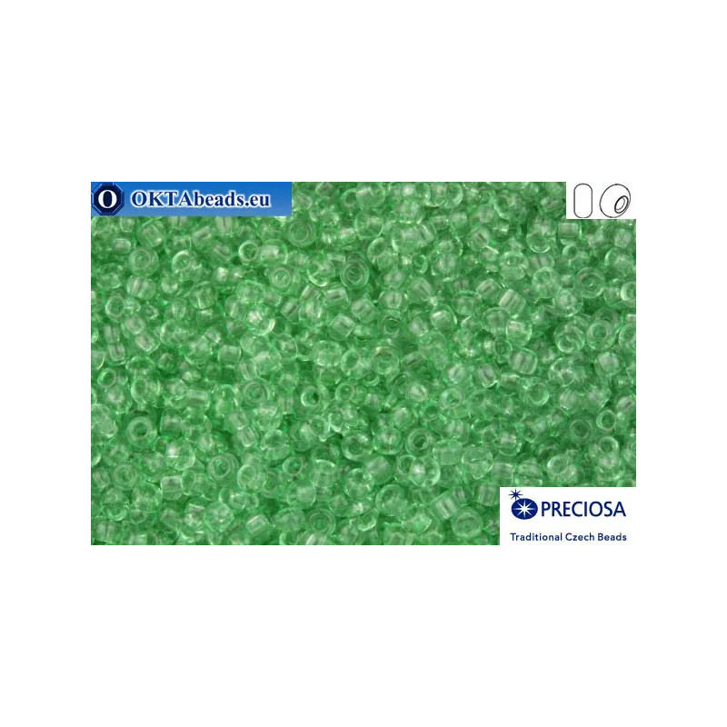 Preciosa czech seed beads 1 quality green solgel (01162) 10/0