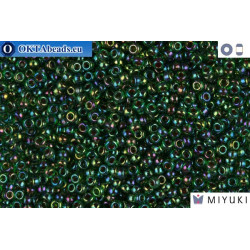 MIYUKI Beads Fuchsia Lined Emerald AB 11/0 (344)