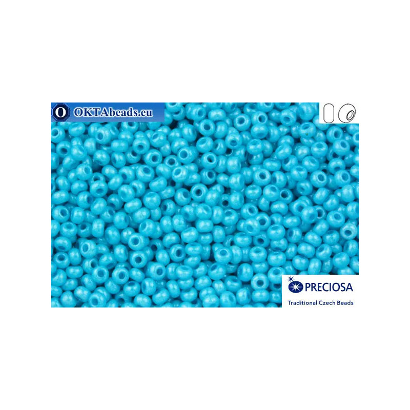 Preciosa czech seed beads 1 quality blue solgel (16165) 10/0