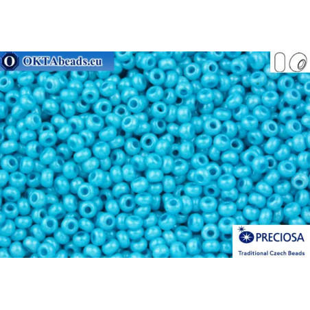 Preciosa czech seed beads 1 quality blue solgel (16165) 10/0