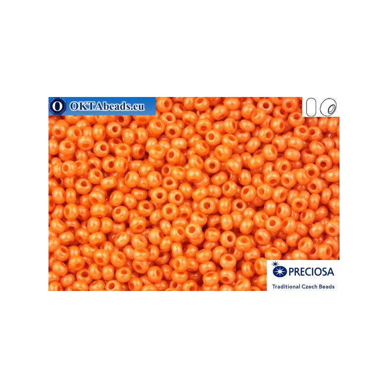 Preciosa czech seed beads 1 quality orange solgel (16189) 10/0