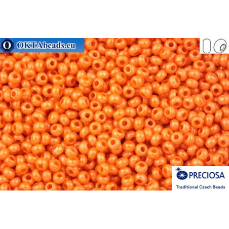 Preciosa czech seed beads 1 quality orange solgel (16189) 10/0