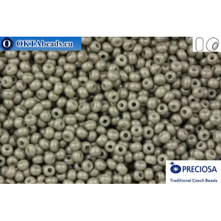 Preciosa czech seed beads 1 quality grey solgel (16949) 10/0