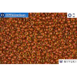 MIYUKI Beads Dark Pink Lined Chartreuse 11/0 (345)