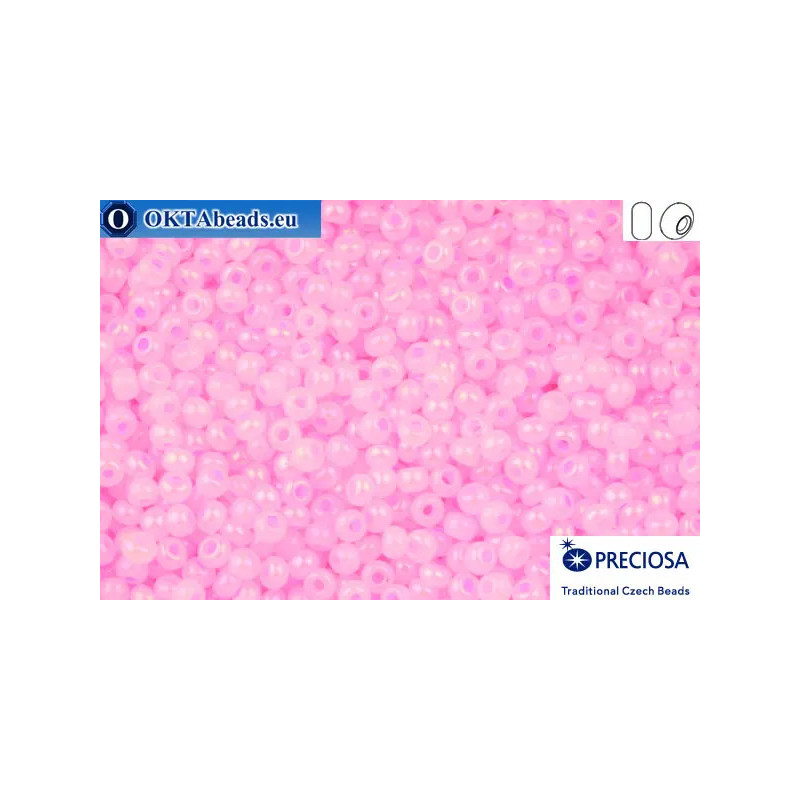Preciosa czech seed beads 1 quality pink opal (57573) 10/0