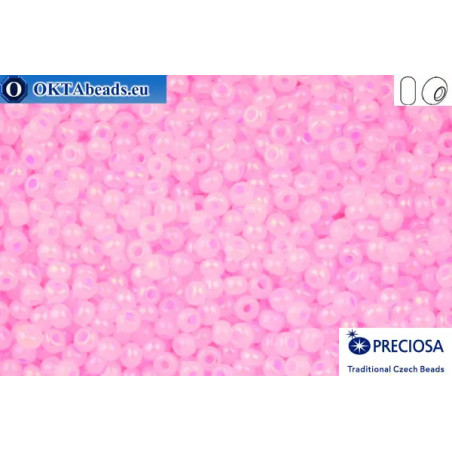 Preciosa czech seed beads 1 quality pink opal (57573) 10/0