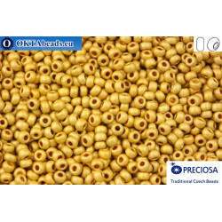 Preciosa czech seed beads 1 quality gold matte (18581m) 10/0