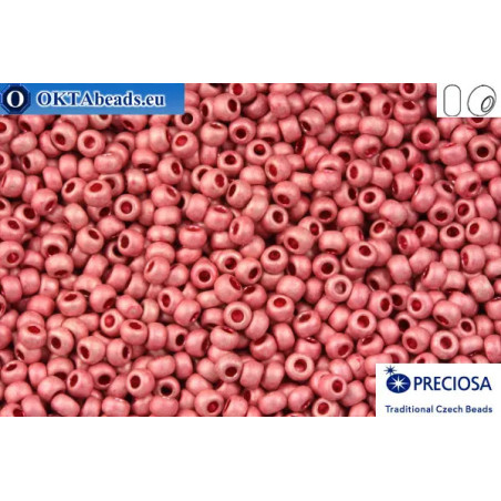 Preciosa czech seed beads 1 quality pink matte (18595m) 10/0