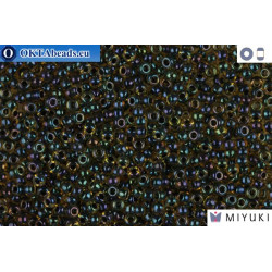 MIYUKI Beads Navy Lined Light Topaz AB 11/0 (349)