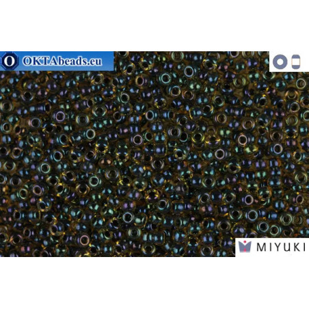 MIYUKI Beads Navy Lined Light Topaz AB 11/0 (349)