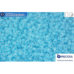 Preciosa czech seed beads 1 quality blue matte color line (38362m) 10/0