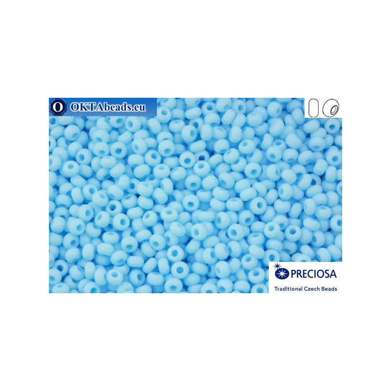 Preciosa czech seed beads 1 quality blue matte (63000m) 10/0