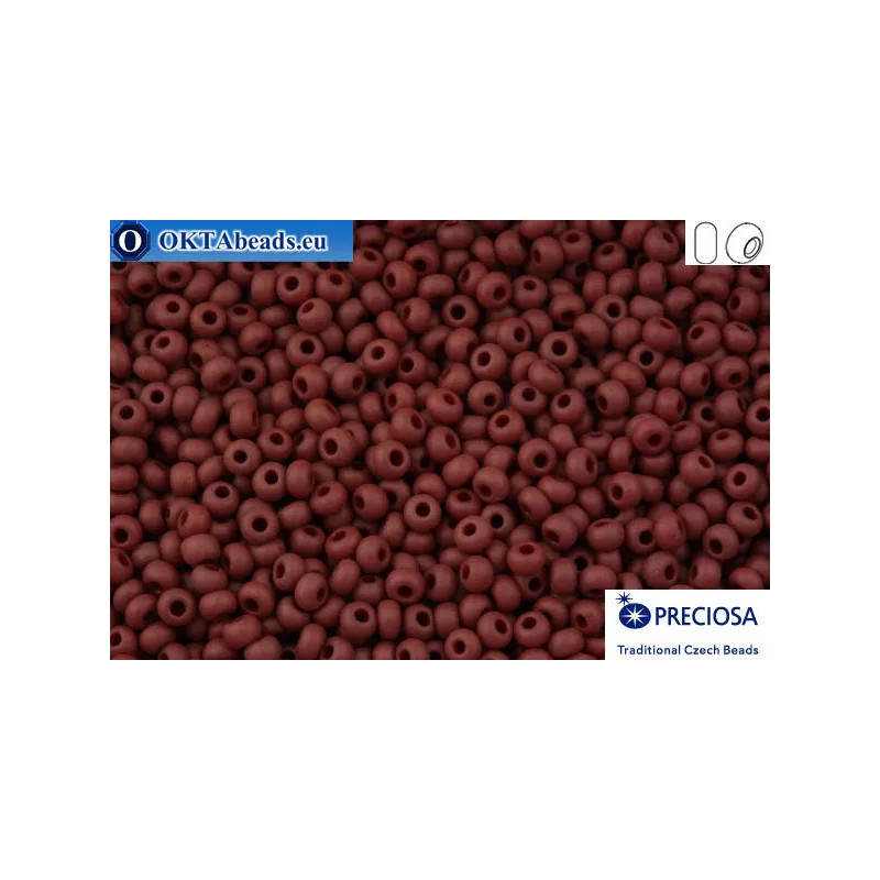 Preciosa czech seed beads 1 quality red matte (93310m) 10/0