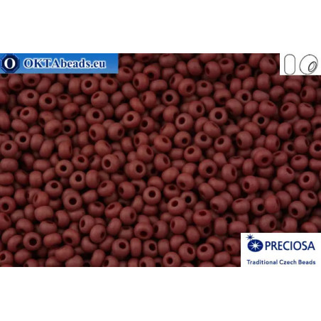 Preciosa czech seed beads 1 quality red matte (93310m) 10/0