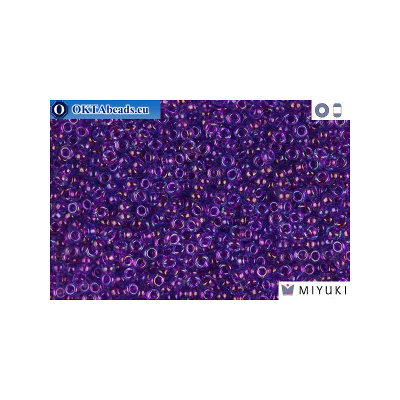 MIYUKI Beads Purple Lined Aqua 11/0 (352)