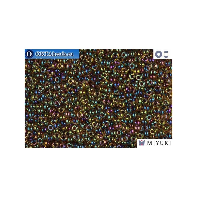 MIYUKI Beads Fuchsia Lined Yellow AB 11/0 (357)