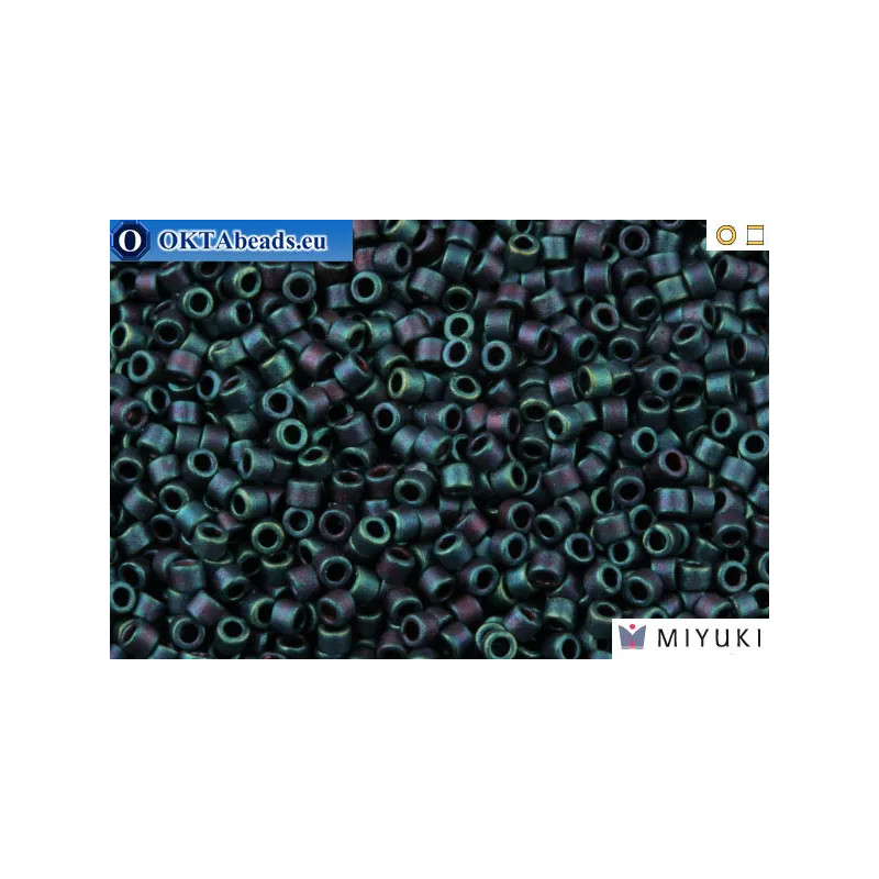 MIYUKI Beads Delica Matt Metallic Blue Iris (DB325) 11/0