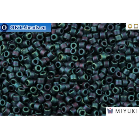 MIYUKI Beads Delica Matt Metallic Blue Iris (DB325) 11/0
