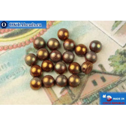 Cabochon Beads red gold luster (LH93200) 6mm