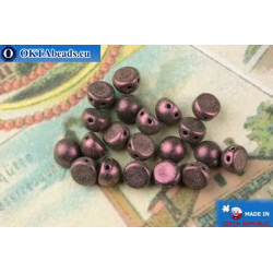 Cabochon Beads lilac metallic matte (94106JT) 6mm
