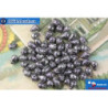 Czech drops beads lilac silver matte (23980-45710) 4x6mm