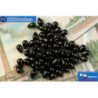 Czech drops beads black (23980) 4x6mm