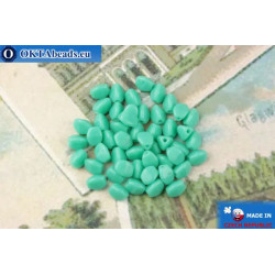Czech buckwheat beads turquoise (63130) 5mm