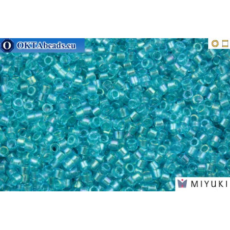 MIYUKI Beads Delica Fancy Lined Aqua (DB2382) 11/0