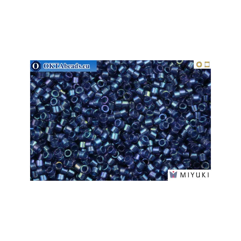 MIYUKI Beads Delica Fancy Lined Han Blue (DB2386) 11/0