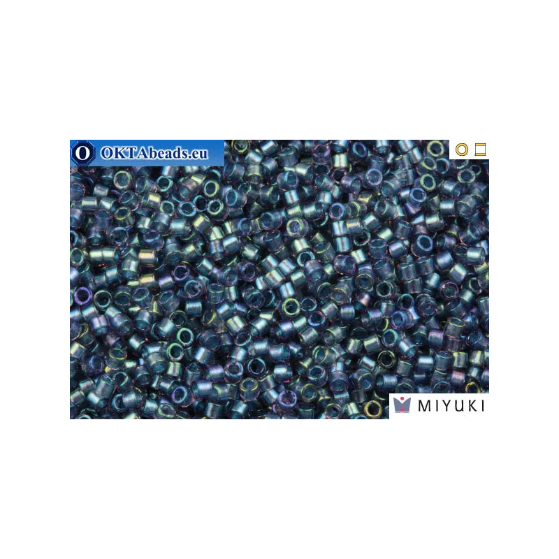 MIYUKI Beads Delica Fancy Lined Anchor Grey (DB2387) 11/0
