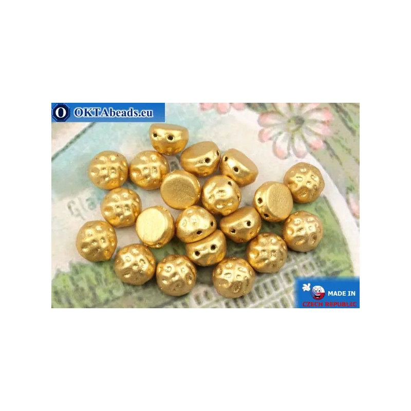 Cabochon Baroque Beads gold matte (00030/01710) 7mm