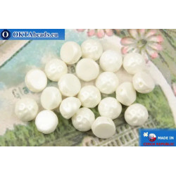 Cabochon Baroque Beads white pearl (02010/24001) 7mm