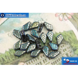 Kite Beads black iris (23980/28703SS) 9x5mm