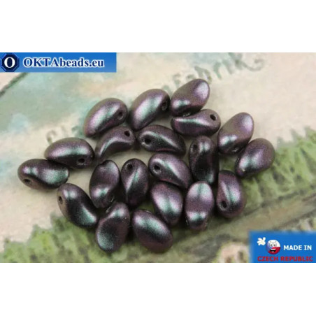 Lily Petal Beads lilac metallic matte (23980/29024) 4x6mm