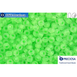 Preciosa czech seed beads 1 quality chartreuse matte fluorescent lined (08756m) 10/0