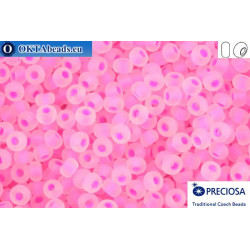Preciosa czech seed beads 1 quality pink matte fluorescent lined (08777m) 10/0