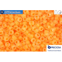 Preciosa czech seed beads 1 quality orange matte fluorescent lined (08789m) 10/0