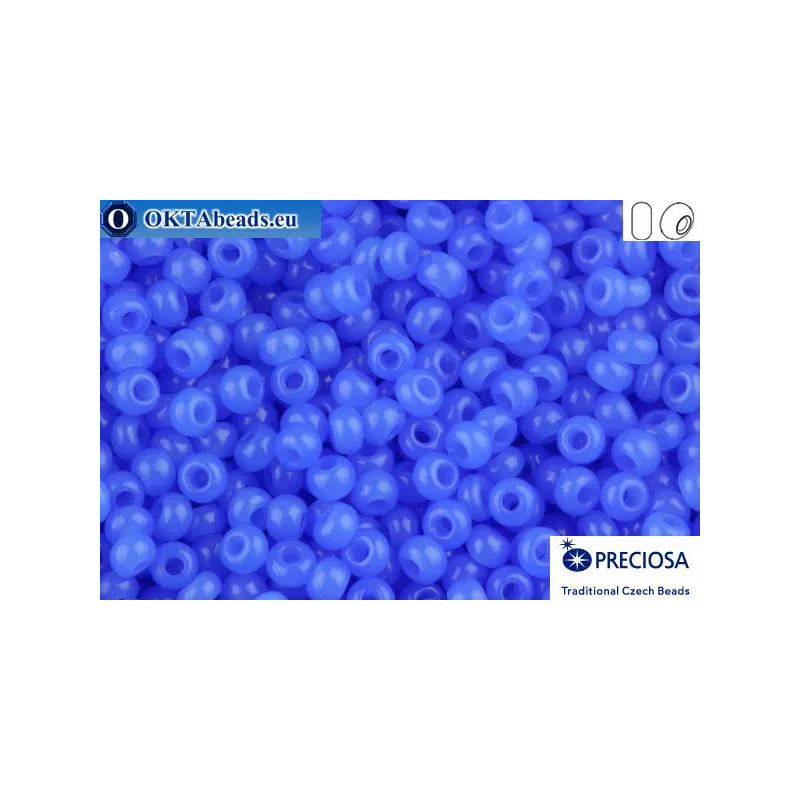 Preciosa czech seed beads 1 quality blue alabaster (32010) 10/0