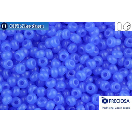 Preciosa czech seed beads 1 quality blue alabaster (32010) 10/0