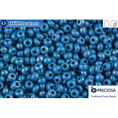 Preciosa czech seed beads 1 quality blue AB (34220) 10/0