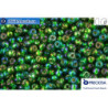 Preciosa czech seed beads 1 quality green silver line AB (57129) 10/0