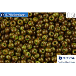 Preciosa czech seed beads 1 quality green travertin (59310) 10/0